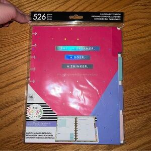 The Happy Planner 6 month undated Extension classic size set female organizer